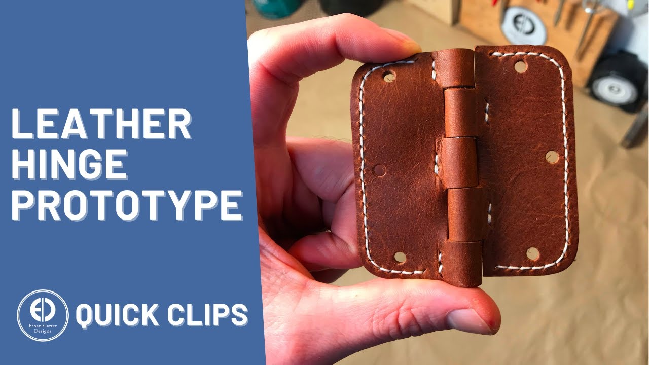 Making a Leather Hinge Prototype // Quick Clips Shorts YouTube