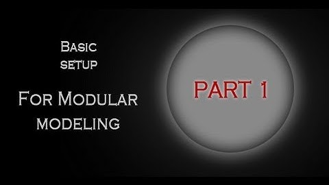 3Ds Max Modular modeling for Games (part 1)