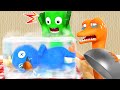 Rainbow friends daily life but blue is frozen  what really happen  cartoon animation