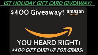 $400 AMAZON GIFT CARD GIVEAWAY | 1st Holiday Giveaway! | @5,500 Subs