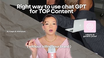 The right way to CHAT GPT to amplify your Premium Brand : content, AI traps & the right way 