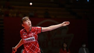 赤江夏星 vs ユエンシュエジアオ TFINALGAME 日本生命レッドエルフvs トップおとめピンポンズ名古屋 ノジマTリーグ 2023-2024 8月15日 大田区総合体育館 【卓球Tリーグ公式】