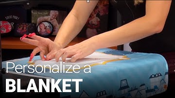 How to sublimate a pre-printed microfiber fleece blanket