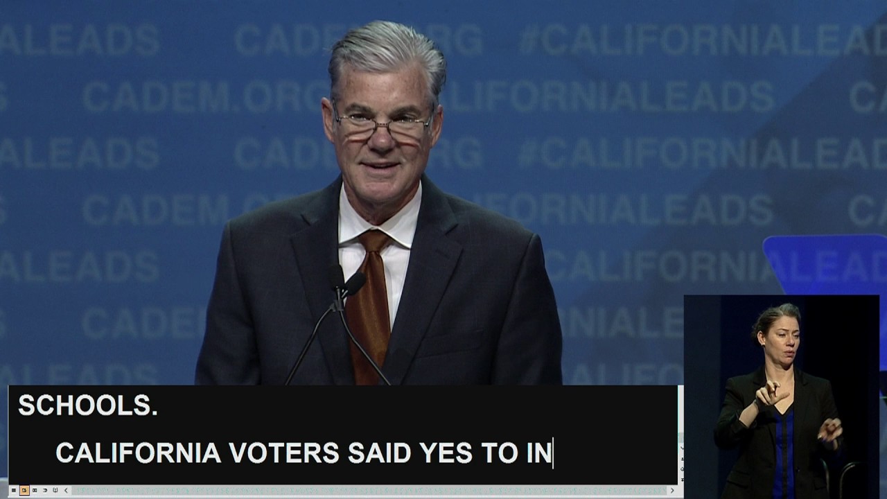 Tom Torlakson, Superintendent of Public Instruction 2017 CADEM Convention
