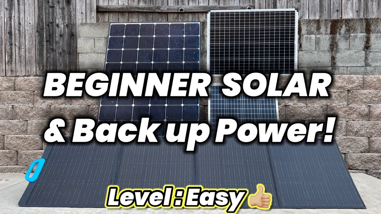 Beginner Solar and Back up power ! Easy DIY Tutorial - YouTube