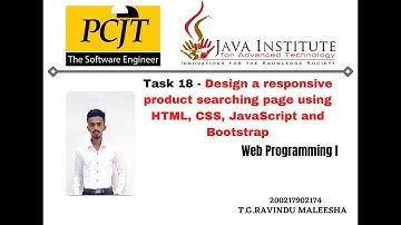 (Web project Task 18 | 1st year | Semester 01 | Java Institute | eShop Application