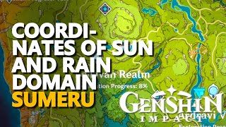 The Coordinates of Sun and Rain Domain Walkthrough Genshin Impact