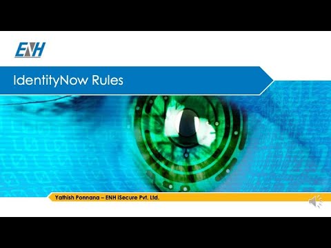 ENH iSecure Sailpoint IdentityNow Connector Rule REST APIs Presentation