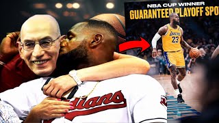 ADAM SILVER IMPLEMENTS NEW RIGGED RULE FOR LEBRON JAMES, GUARANTEED PLAYOFF SPOT TO NBA CUP WINNER!