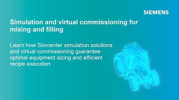 Simulation and virtual commissioning for mixing and filling