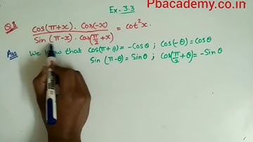 Chapter 3 Exercise 3.3 (Q8) Trigonometric Functions Class 11 Maths NCERT
