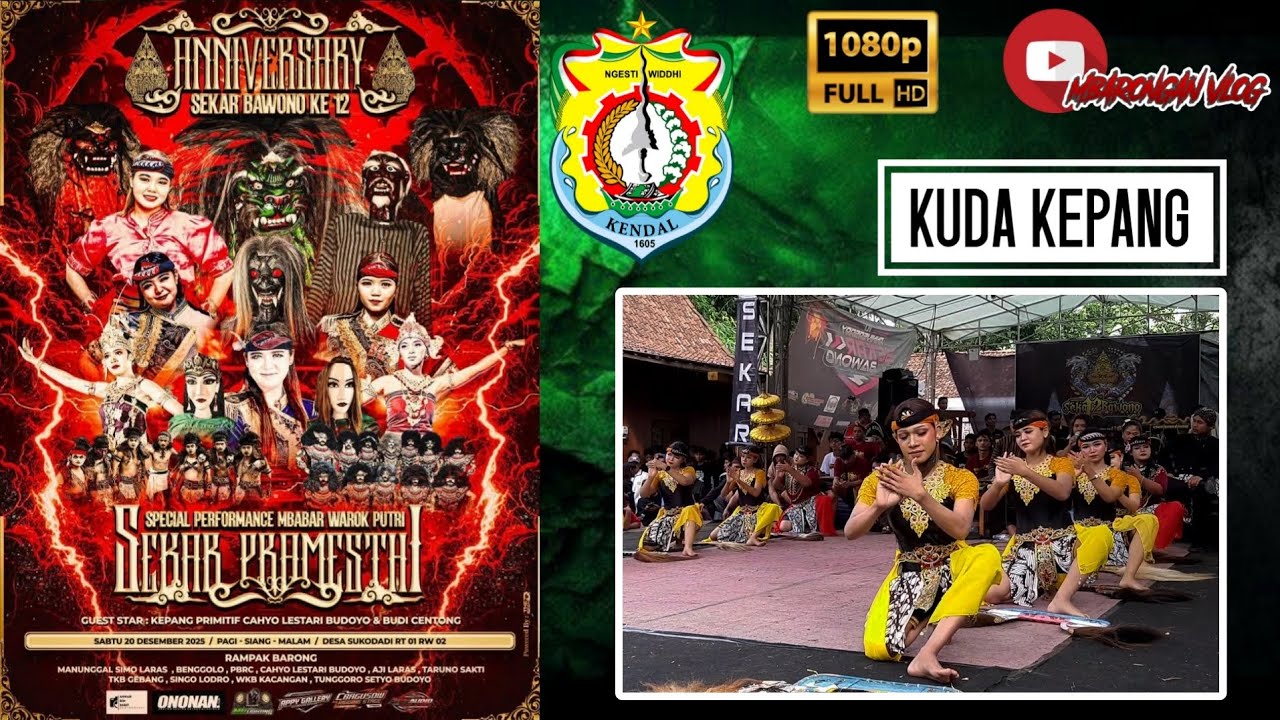 ᶠᴴᴰ Kuda kepang | Sekar Bawono | Live Sukodadi Kangkung Kendal Jawa Tengah