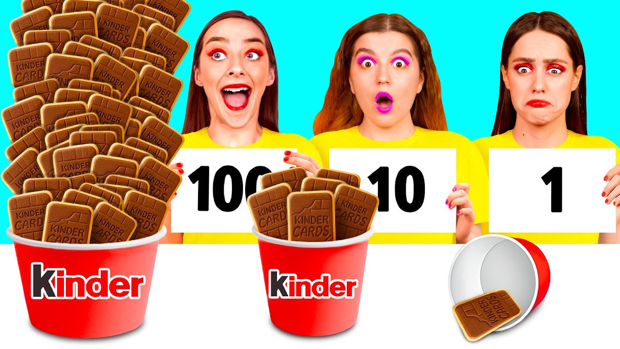 Challenge Video 100 Layers of Food Challenge | Funny Cooking Battle by DaRaDa Challenge ...