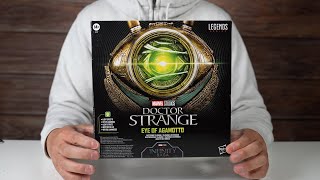 Marvel Studios Legends Series Doctor Strange Eye of Agamotto Electronic Talisman Unboxing and Review