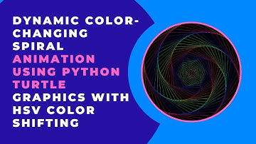 Create a Color-Changing Spiral Animation with Python Turtle | Step-by-Step Guide 🎨✨
