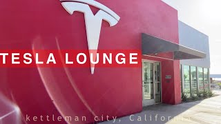 TESLA LOUNGE Supercharger Kettleman City California USA
