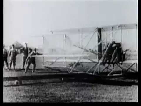 1909 Wilbur Wright onboard flight, Italy