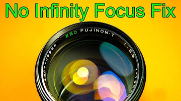 Infinity focus calibration on EBC Fujinon-T 135mm F2.5 lens.