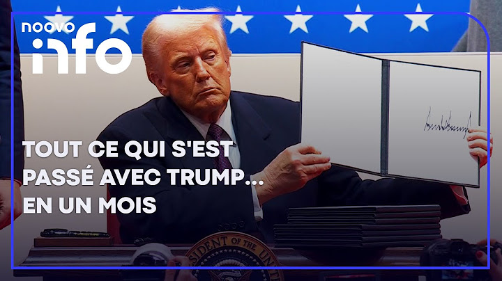 Ligne du temps: tout ce qui s'est passé avec Trump... en un mois