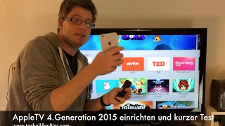 AppleTV 4.Generation 2015 einrichten und kurzer Test