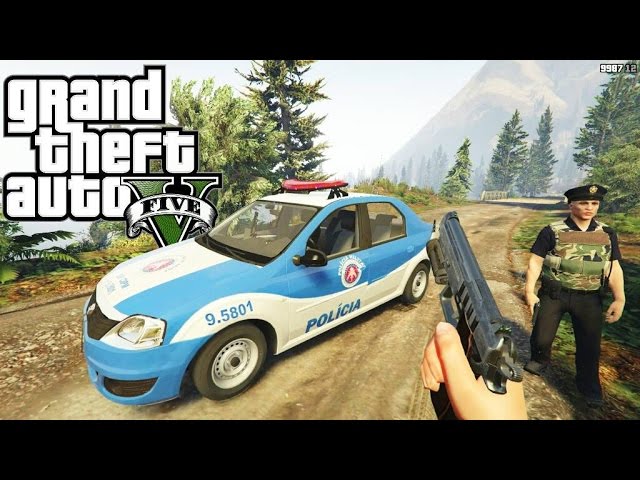 GTA V : MOD POLICIA : PMERJ EM AÇÃO! PATRULHA COM A POLICIA DO RIO DE  JANEIRO! : EP. 205 