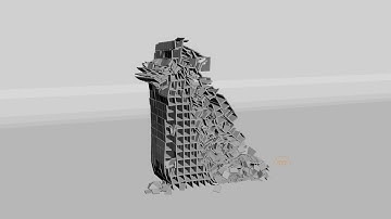 Testing TyFlow (basic destruction building setup)