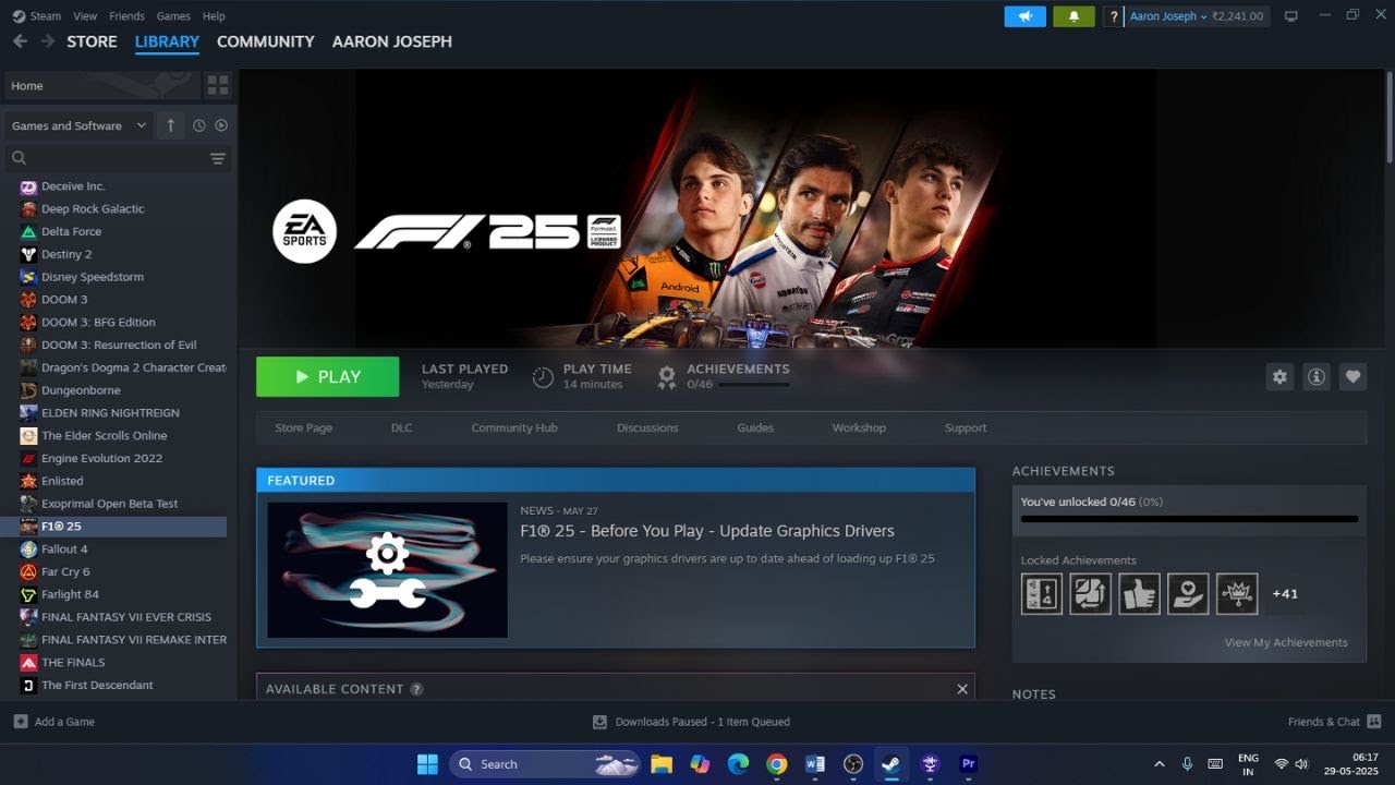 How to Fix F1 25 Not Launching/Won't Launch On PC