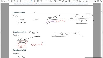 Math 130 Ch  5 Simplifying Rational Expressions: GCF, Binomials, Trinomials