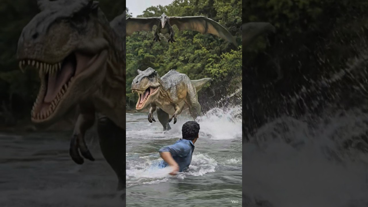 முதலையிடம் இருந்து காப்பாற்றிய டைனோசர் / muthuvum dinosaurum / episode 9 / arm Muthu / ai video