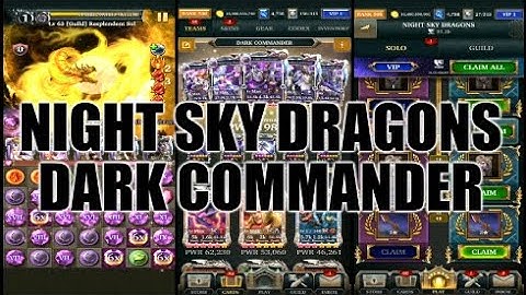 Legendary Game Of Heroes: Night Sky Dragons Event Gameplay/Team Testing (Dark Commander)