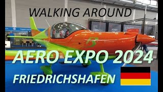 walking around Aero Expo 2024 Friedrichshafen