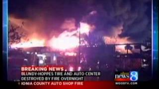 Fire destroys Ionia auto shop
