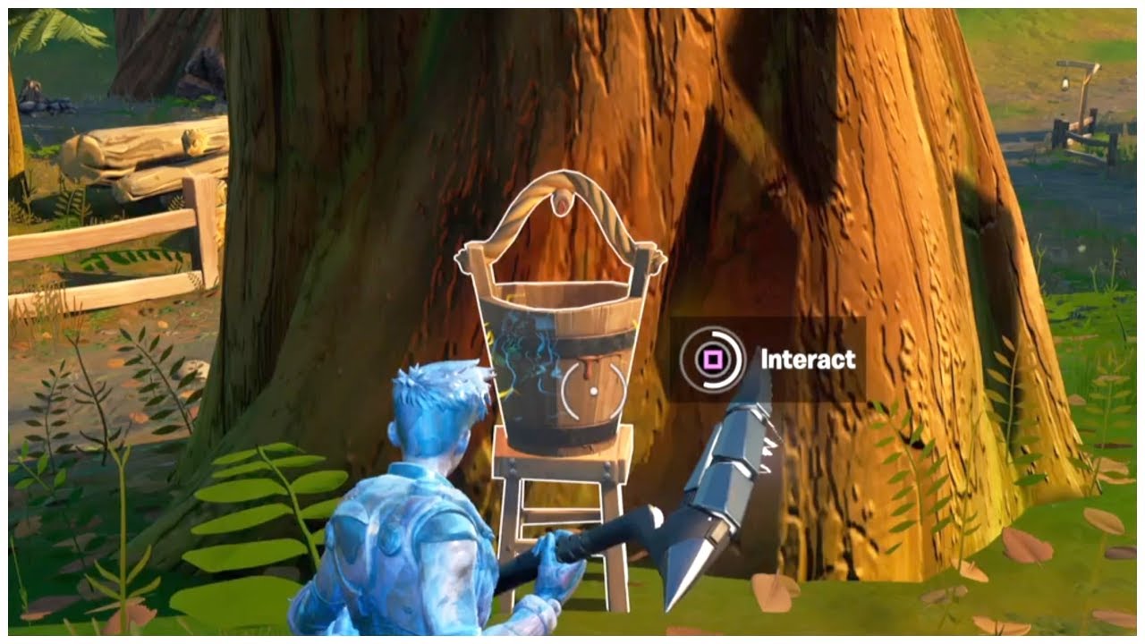 Collect Maple Syrup buckets in Weeping Woods All Locations! Fortnite