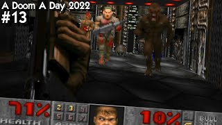 Doom The Way id Did E1M2: "Military Bunker" UV -Fast Speedrun In 1:54 100% Kills / Secrets