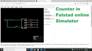 simulation of a counter in falstad | how to use a counter in falstad simulator