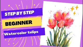 Water color tulips