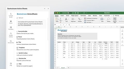 Quick Start Guide for Quotestream Active Sheets