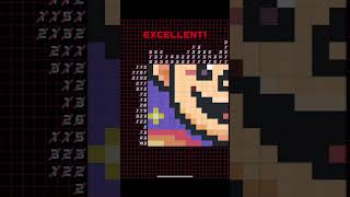 200% in Konami Pixel Puzzle Collection #picross #puzzle screenshot 4