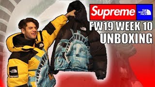 SUPREME x THE NORTH FACE STATUE UNBOXING- Fall Winter 2019 Week 10