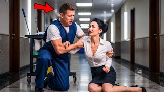 CEO stürzt: „Ich kann nicht gehen“ – Hausmeister flüstert ein Geheimnis, alles ändert sich