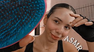 ARRUMANDO VOCÊ PRA ACADEMIA 🏋‍♀️ (ASMR)