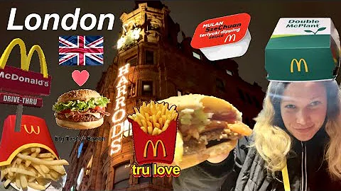 London🇬🇧McDonalds how much It costs?💲 Tasting the New Vegan 🌱 Double McPlant