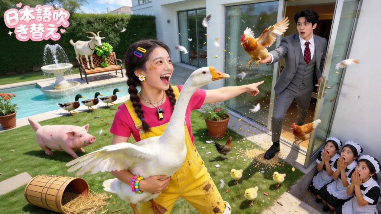 The CEO hasn't laughed in 20 years. However, the moment I saw how the village girl turned her mansion into a farm, I laughed unintentionally! love! #ショートドラマ #短編ドラマ #drama #ceo