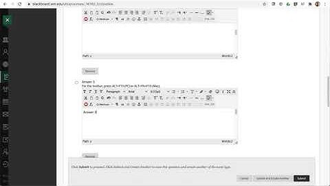 Add audio to a test in Blackboard