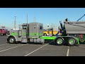 Soto Transportation&#39;s Peterbilt 389 And Matching Dump Trailer At Truckin&#39; For Kids 2021