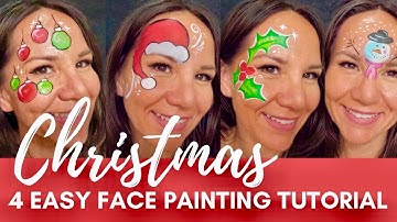 4 Easy Fast Christmas Face Painting Ideas