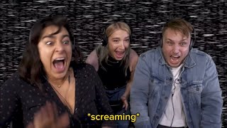 shayne and amanda getting the sh*t scared out of them ✨ (FNAF 1-3 jumpscare compilation)