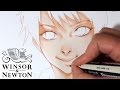 Test Video ★ Skin Coloring with Winsor & Newton Promarker