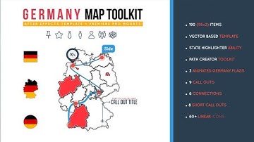 Germany Map Toolkit After Effects Template Videohive 26473731