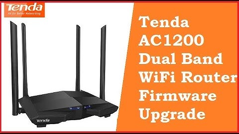 Tenda AC1200 Dual Band WiFi Router Offline firmware upgrade